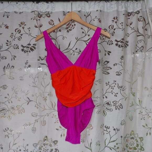Vintage Oscar De la Renta Bodysuit, size 10 swim - Picture 1 of 6